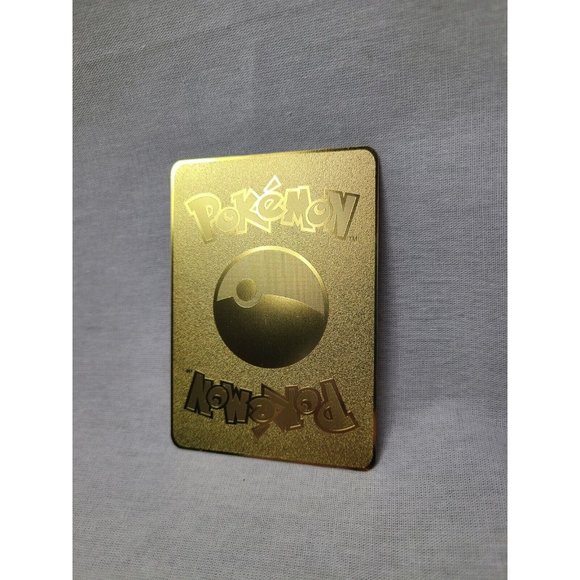 Bulbasaur I Choose You Love Heart Valentine Gold Metal Card- Brand new - Picture 3 of 3